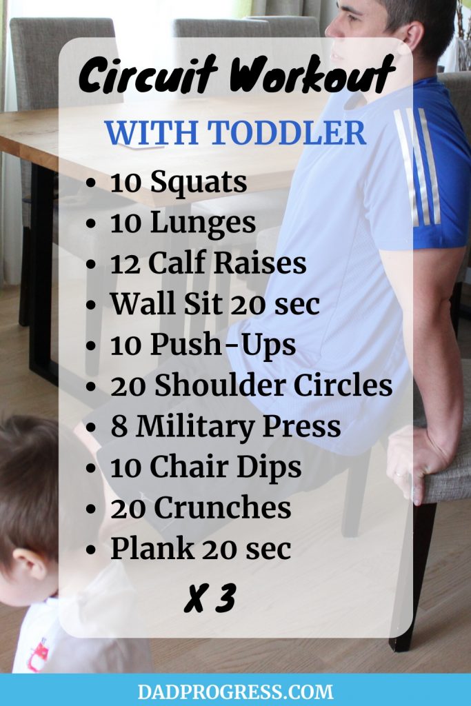 This Circuit Workout For Men Or Women Is Ideal To Do At Home With A Baby Or Toddler. Check Also My Guide For More Tips!
