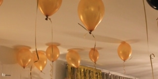 Balloons in a room
