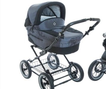 All terrain full sized stroller with pneumatic tires