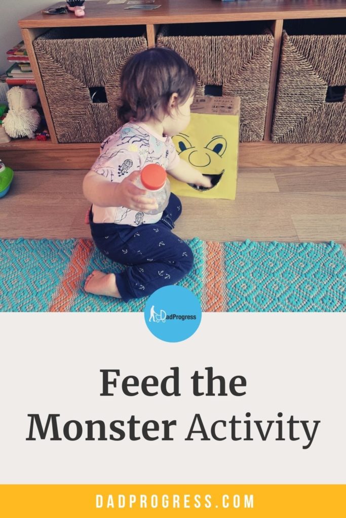 If you’re looking for ideas for indoor play, then the Feed the monster activity is an excellent option. Click on the link to see how it goes