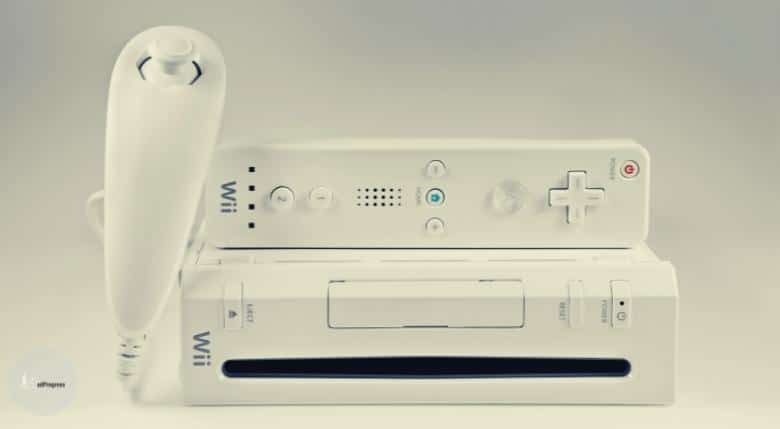White Wii console